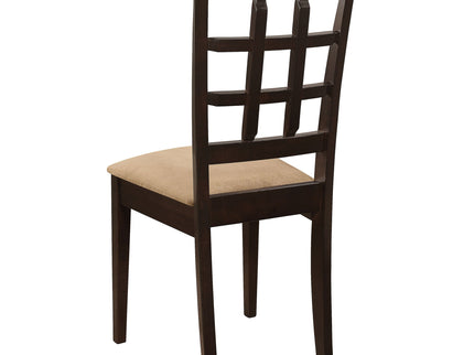 Lattice Back Dining Chair (Set of 2) - Brown