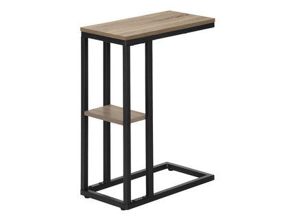 Accent Table, C - Shaped, Marble Look Contemporary & Modern Convenient Design