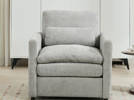 Cozy Upholstered Cushion Armchair For Living Room
