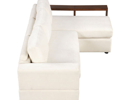 Sectional Sofa Upholstered Sofa Couch With Reversible Armrests For Living Room