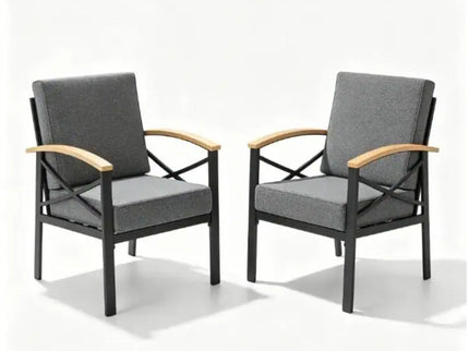 Outdoor Patio Armchair, All Weather (Set of 2)