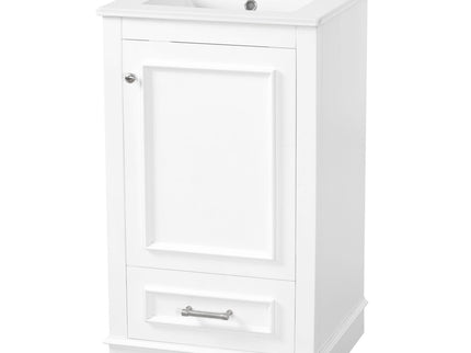 20" Bathroom Vanity With Sink, 1 Drawer, Freestanding Single Set