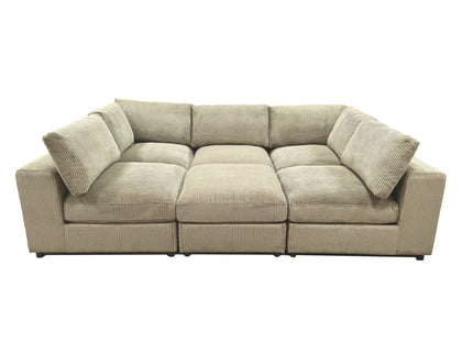 Reversible Modular Sectional Sofa With Custom Configuration