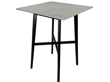 Modern Bar Height Dining Table, Rubberwood Legs And Laminate Table Top