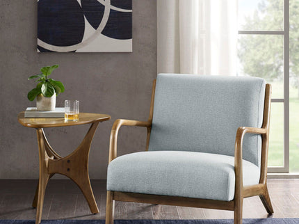Mid-Century Style Lounge Chair With Upholstered Seat