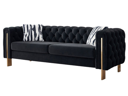 Chesterfield - Modern Tufted Living Room Sofa, 84.25''W Couch
