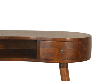 Rounded Writing Desk - Chestnut