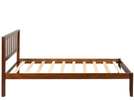 Platform Bed With Headboard, Footboard, Slat Support