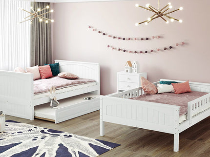 Bunk Bed With Twin Size Trundle, Guardrails