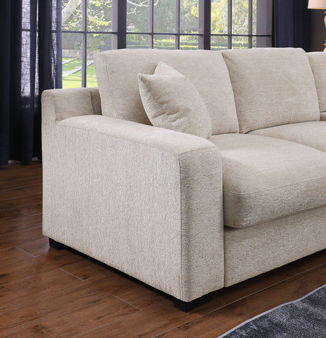 Celine - Fabric Corner Sectional Sofa With Right-Facing Chaise, Cupholders, And Charging Ports