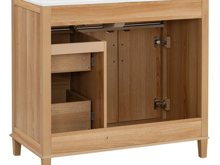 Bathroom Vanity With Sink, Soft Close Doors & Drawers - Wood
