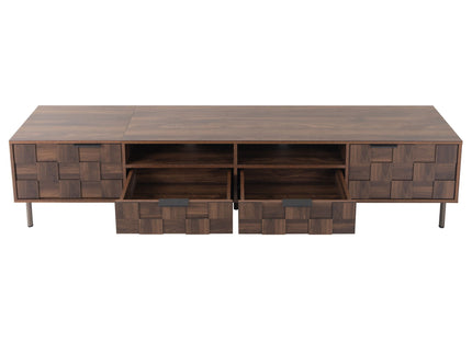 TV Stand With 2 Drawers, Media Console Table, Storage Cabinet With Cable Management