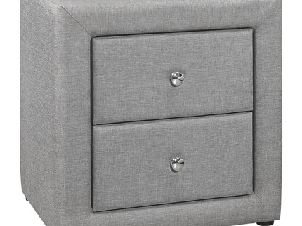 Nightstand, Storage Drawer Versatile Use, Upholstered, Transitional