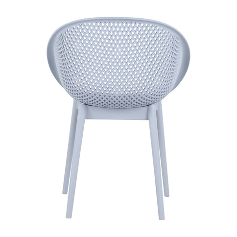 2 Piece Durable Single Chair With Hollow Out Design