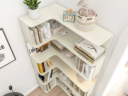 L-Shaped Design Corner Bookshelf