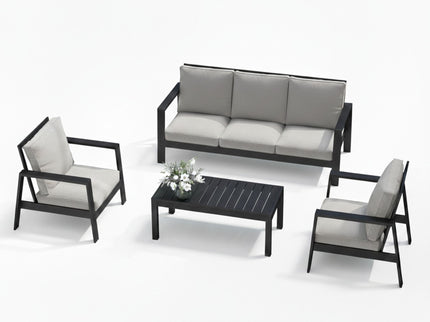 Modern 5 Seat Outdoor Patio Furniture Set With Coffee Table