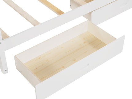 Bunk Bed With Ladders And 2 Storage Drawers