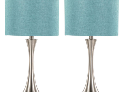 Lenuxe - Contemporary Semi Gloss Table Lamp (Set of 2)