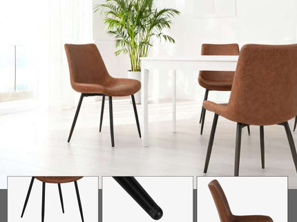 Dining Chairs (Set of 4) - Brown