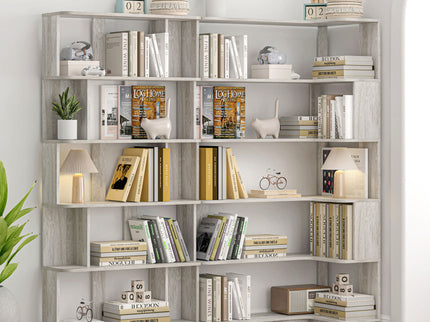 Modern 5 Tier Open Storage Bookcase