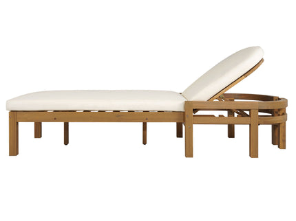 Outdoor Chaise Lounge With 5 Position Adjustable Backrest (Set of 2)