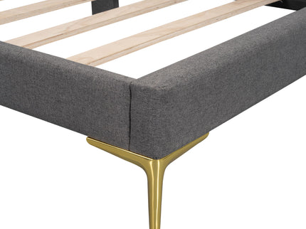 Upholstered Daybed With Headboard And Armrest, Support Legs