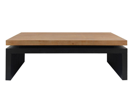 Coffee Table Rectangular Center Table For Living Room - Black / Natural / Multi / Natural Multi / Natural Wood / Natural Wood Wash