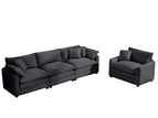 Dark Gray / 2 Pc. 3 Seater Sofa, Chair