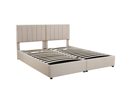 Upholstered Platform Bed With A Hydraulic Storage System
