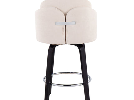 Dahlia - Contemporary Counter Stool Round Footrest (Set of 2)