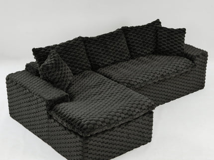 Modular Sofa, Convertible Twin Seat With Chaise Lounge