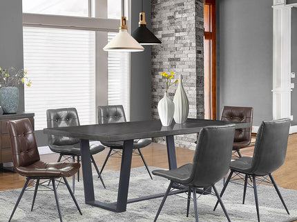 Tufted Back Dining Chairs (Set of 4) - Black