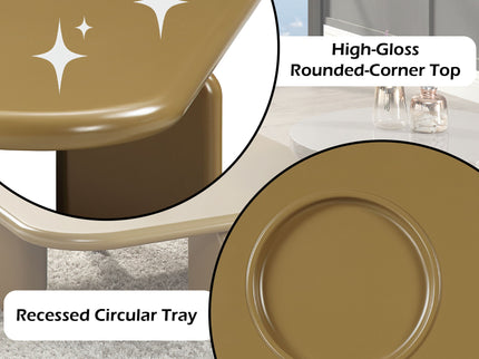 Joane - Coffee Table - Yellow Brown