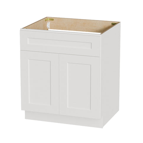 Shaker Base Cabinet With Soft-Close Drawer & Double Doors, Adjustable Shelf