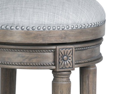 Rustic Elegance Backless Swivel Stool