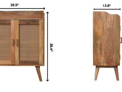 Larissa - T Bar Raised Cabinet - Brown