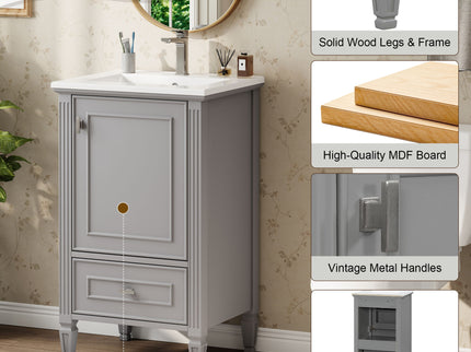 Retro Bathroom Vanity With Sink