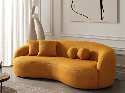 Drake - Japandi Style Curvy Boucle Sofa