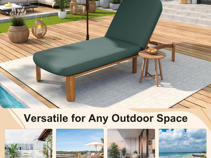 Outdoor Chaise Lounge With Adjustable Backrest