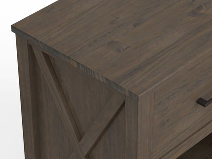 Ela - Bedside Table - Smoky Brown