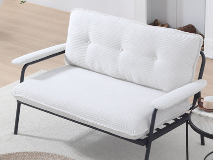 Modern Metal Frame Sofa With Sponge Filling For Compact Spaces And Versatile Use