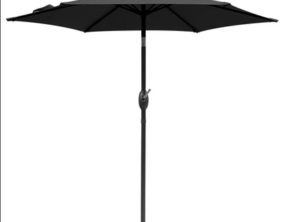 Umbrella With Crank Lift & Tilt, UV-Resistant Canopy For Patio