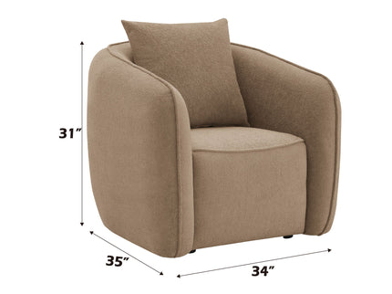 Keith - Chair With 1 Matching Color Toss Pillows
