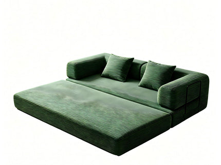 Convertible Sofa Bed With Removable Pillows