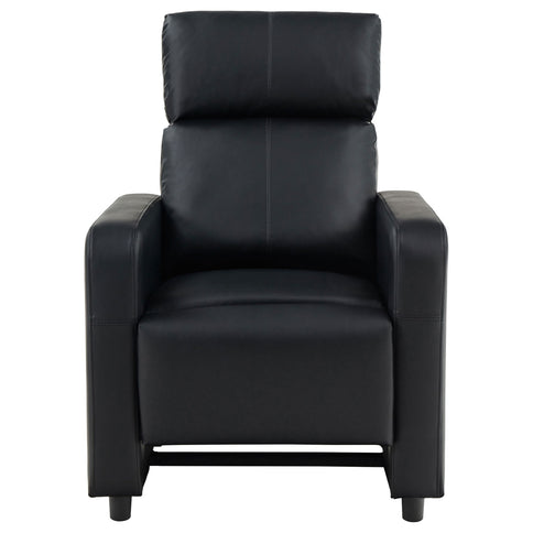 Warren - 4 Seater Home Theater With Wedge Console Recliners - Black