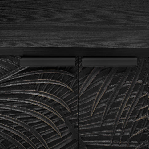 Modern TV Stand With 2 Spacious Storage Space And Anti-Tip Device