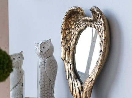 Wing Accent Mirror, Wall Mirror For Living Room - Gold