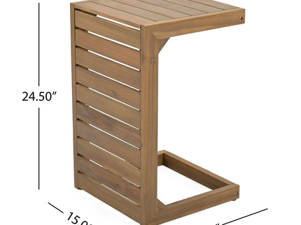 Outdoor Chaise Lounge Set With Side Table, 5 Position Adjustable Patio Recliner