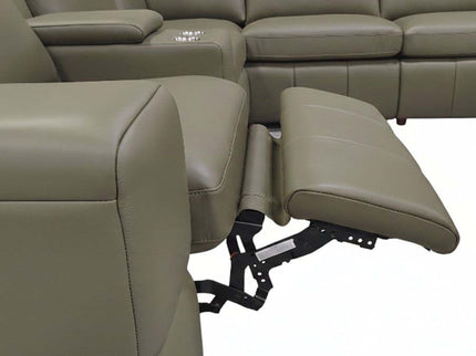 Upholstered Large Arms Sectional With Recliner Seats