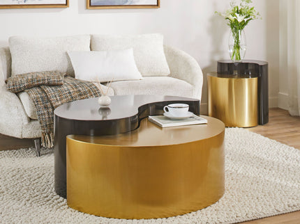 Ying Yang - Coffee Table - Gold / Black